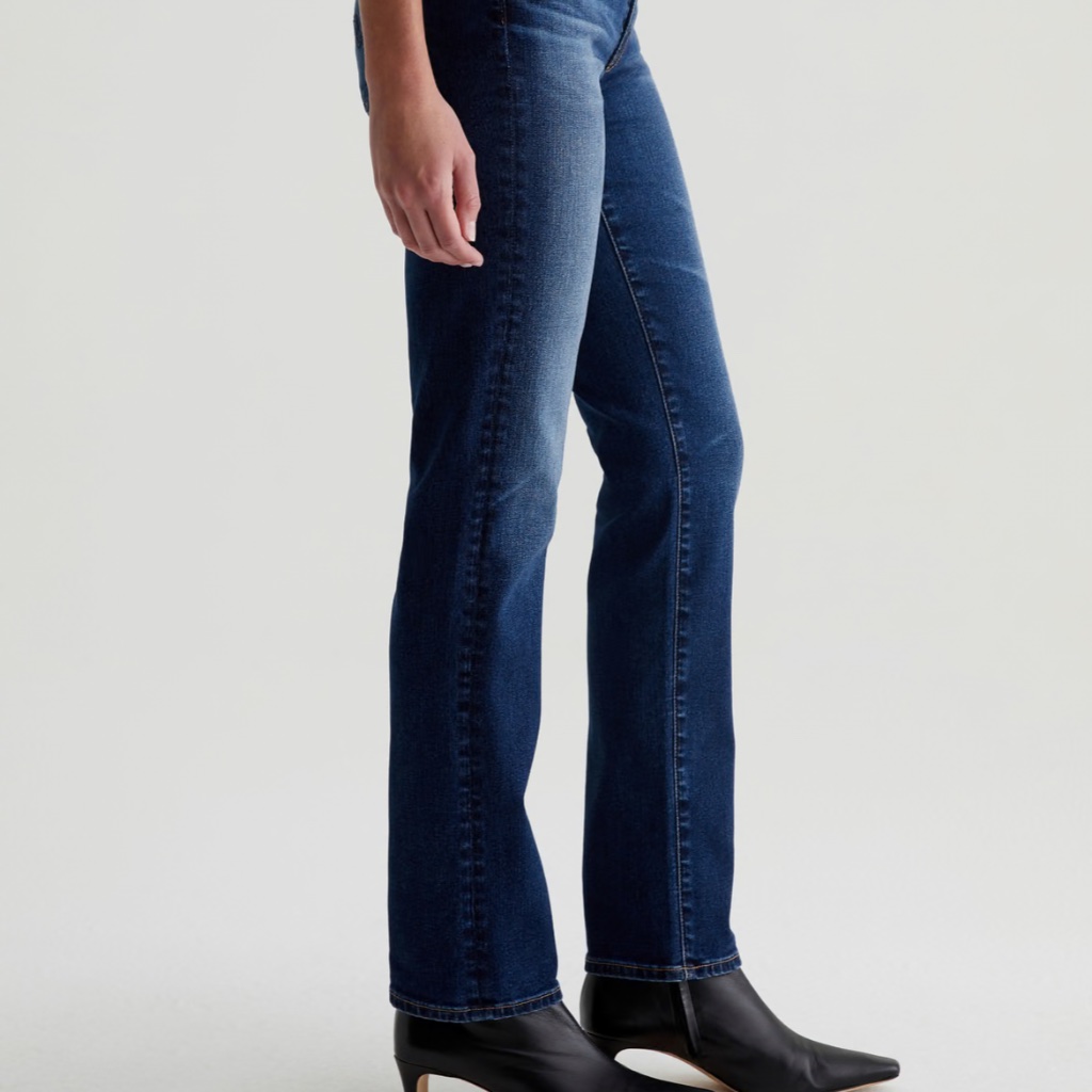 Ag Adriano Goldschmied Straight Leg Jeans In Dark Indigo